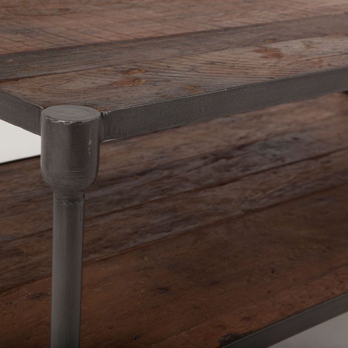Industrial Teak 48" Coffee Table - Image 2