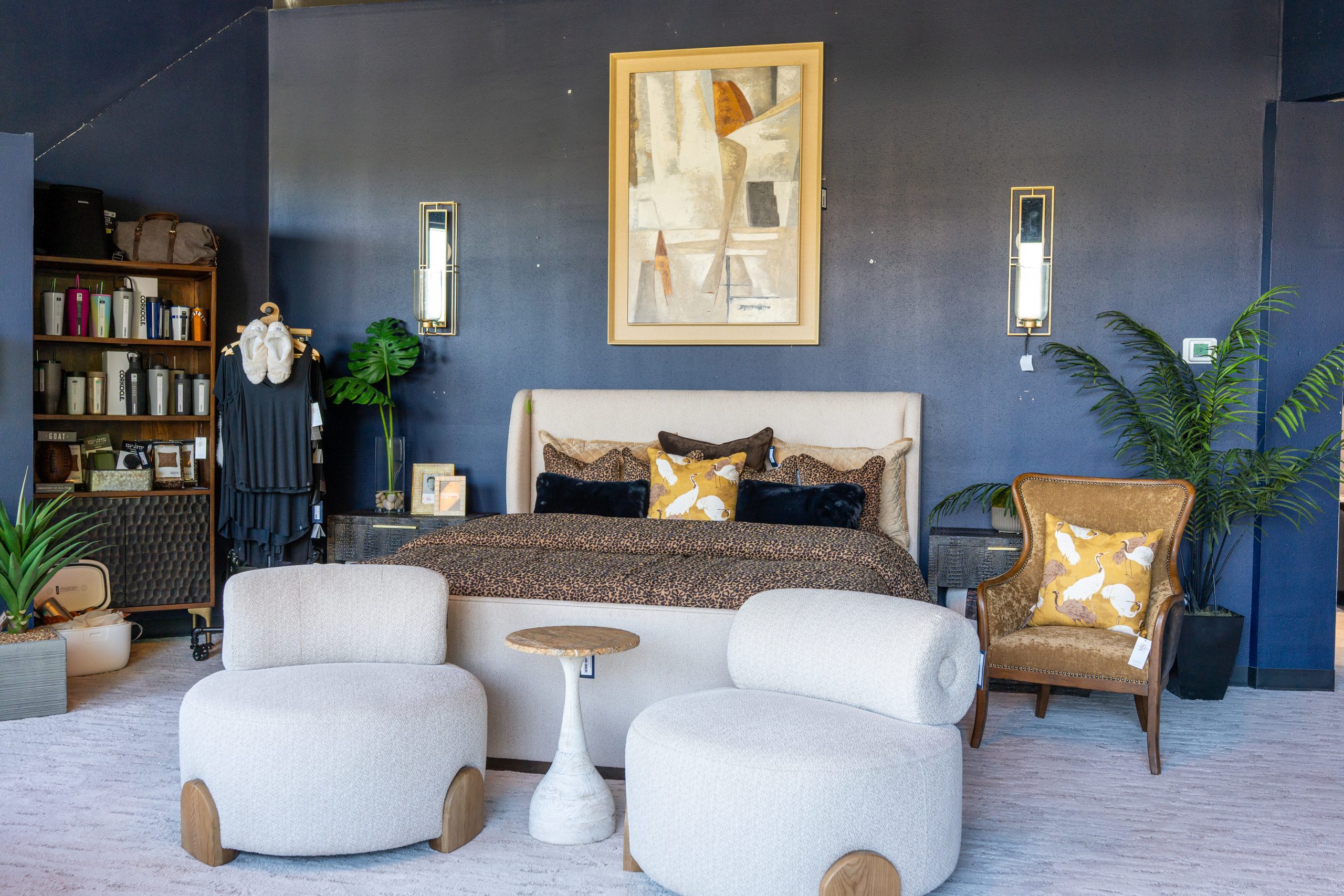 Bedroom furniture display at Louis Alan Design Gallery