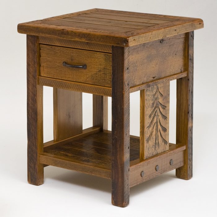 Sequoia Square Nightstand with Drawer