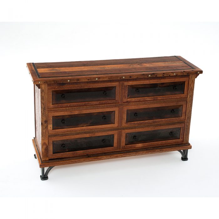 Red River Tombstone 6 Drawer Dresser