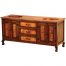 Copper Sink Cabinet Double Vanity