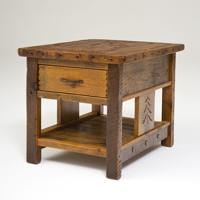 Sequoia 1 Drawer Rectangle End Table - Image 2