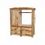 aspen log entertainment center