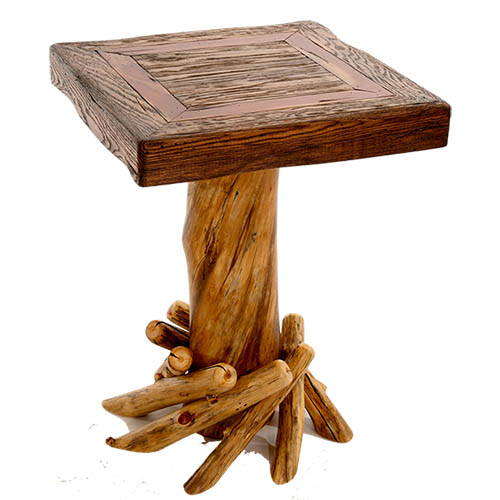 aspen walnut end table