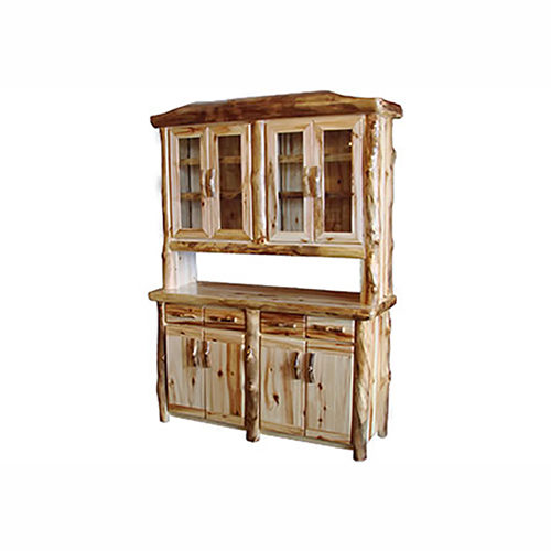aspen log buffet & hutch