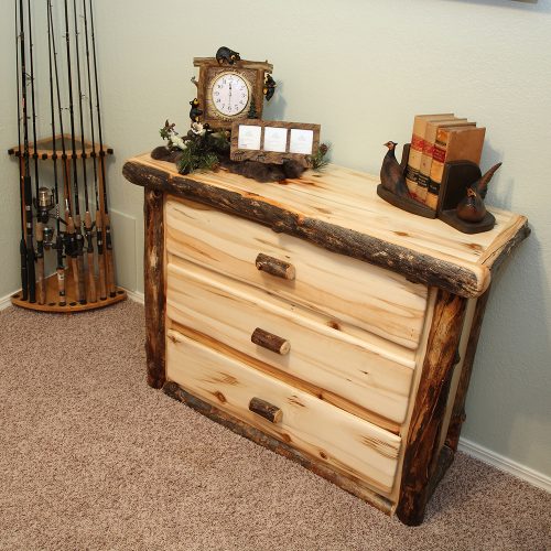 aspen log chest