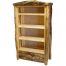 aspen log bookcase