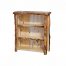aspen log bookcase