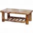aspen log coffee table