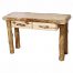 aspen log sofa table