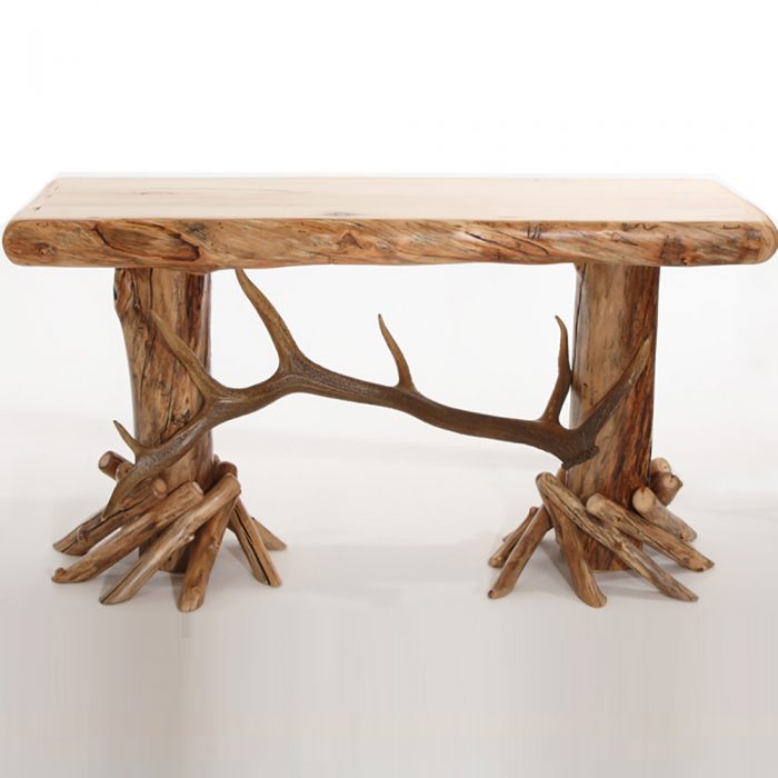 elk antler sofa table