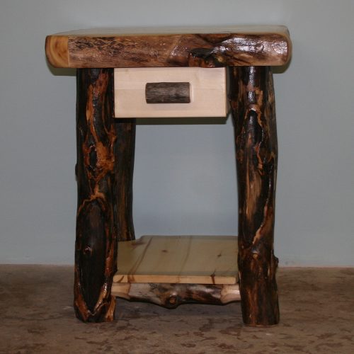 Aspen Log End Table