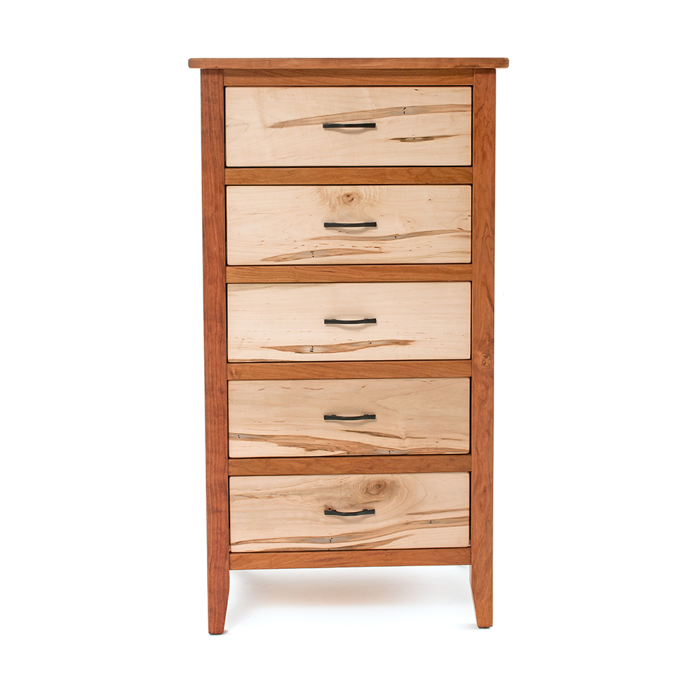 Denver Lingerie Chest-Maple-Cherry-Tapered Wood Legs 88419-WCM