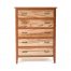 Denver 5 Drawer Chest–Maple-Cherry-Wood Tapered Legs 88423-WCM