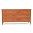 Denver 6 Drawer Dresser – Solid Cherry Wood 88425-WC