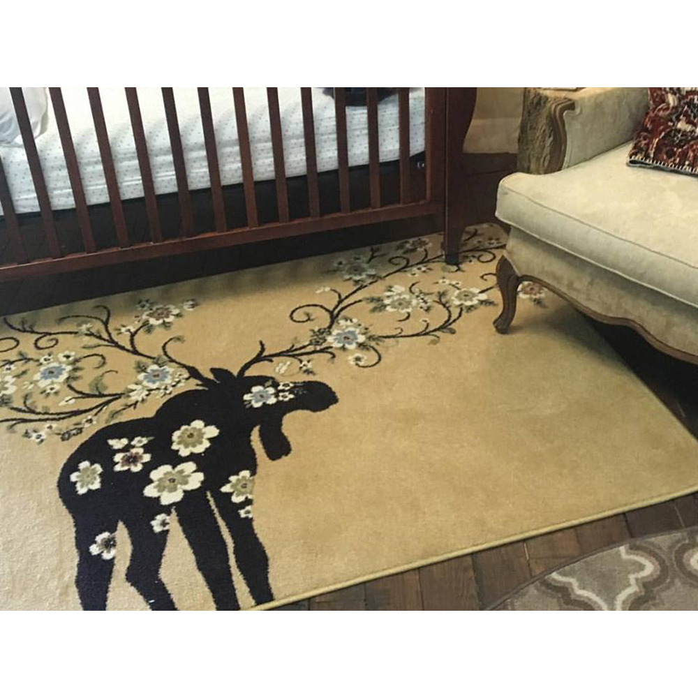 Moose Blossom Natural Rug