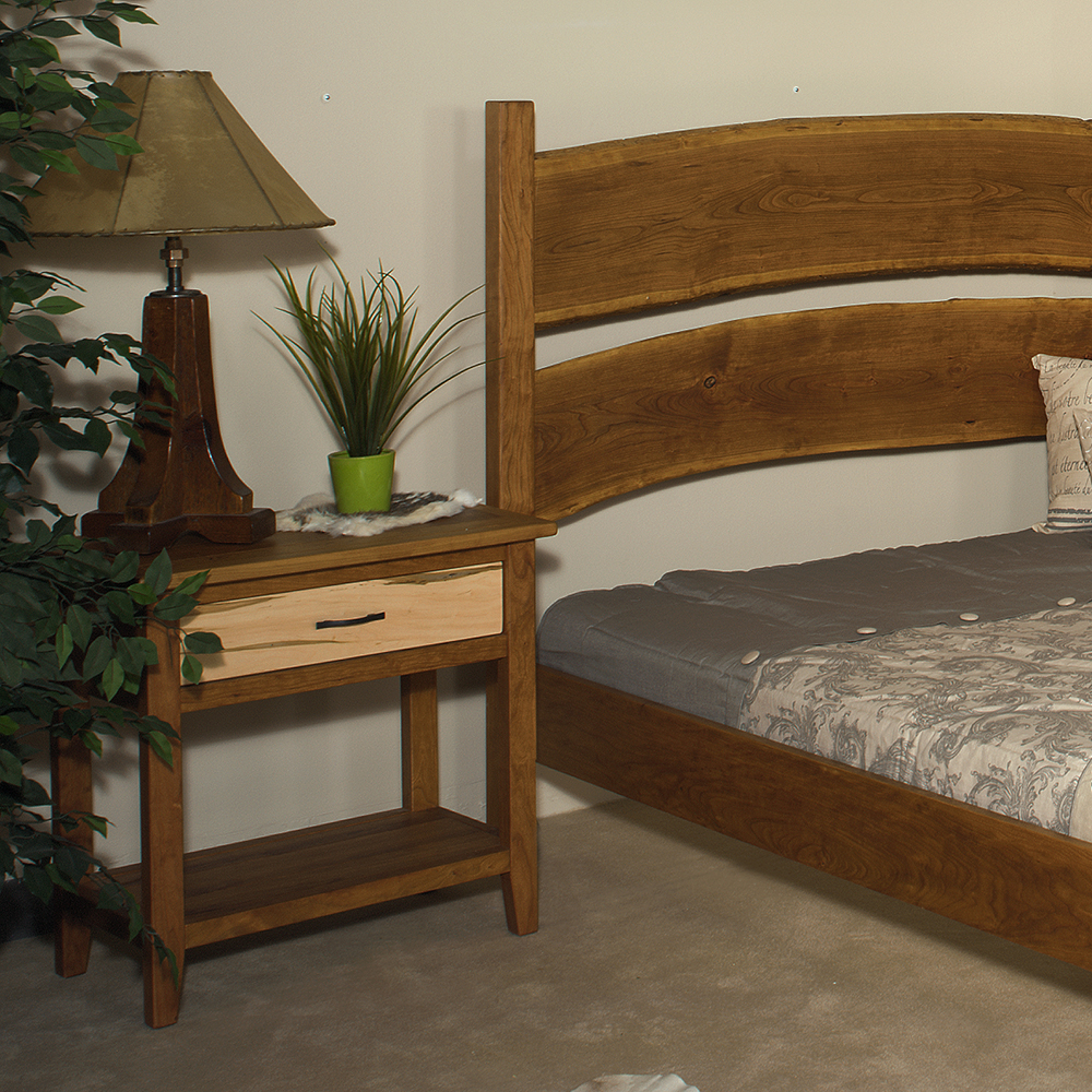 Denver 1 Drawer Nightstand – Maple Cherry Mix