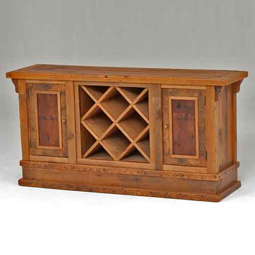 Stony Brooke Reclaimed Barn Wood 2 Door Buffet-Wine Storage 7705-W