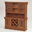 Stony Brooke Reclaimed Barn Wood Hutch-Wine/Glass Storage 7734
