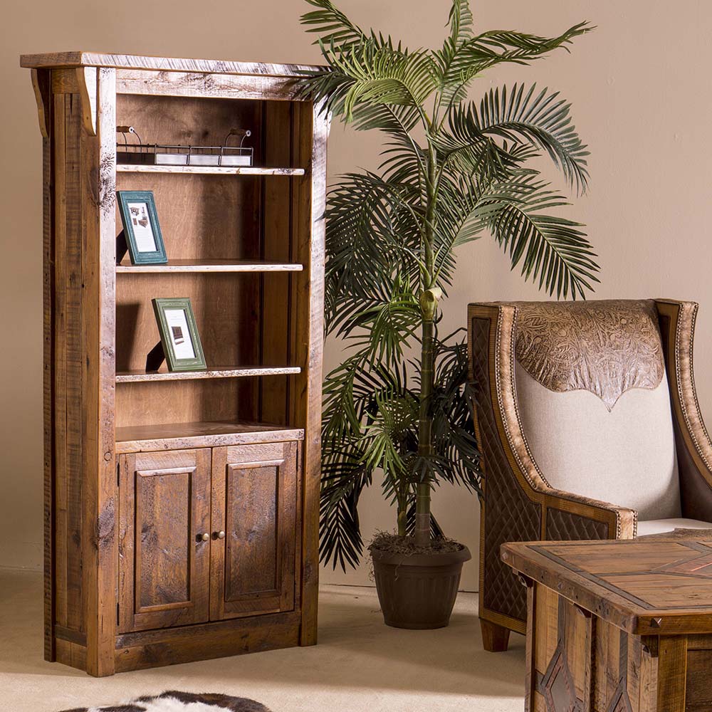 Stony Brooke Reclaimed Barn Wood 2 Door Book Shelf 7758
