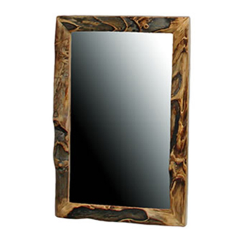 Aspen Half Log Gnarly Mirror HOF-ALD-MIR-HL-30x40-Gnarly