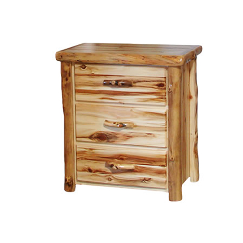 Aspen Log 3 Drawer Flat Panel Chest HOF-ALD-3DC-FP-40