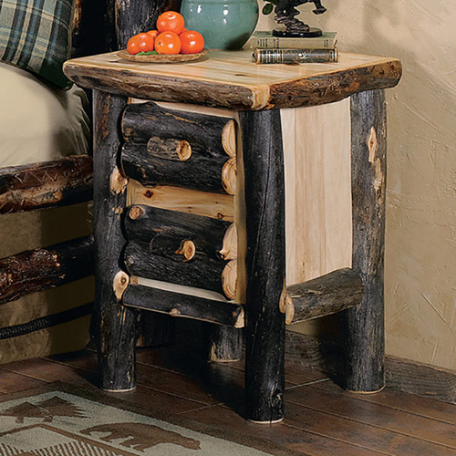 Aspen Log Nightstands