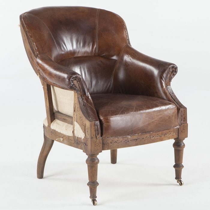 Shakespeare Leather Arm Chair - Image 2