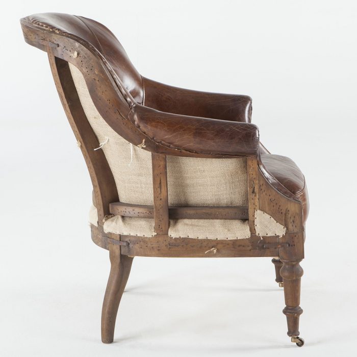 Shakespeare Leather Arm Chair - Image 4