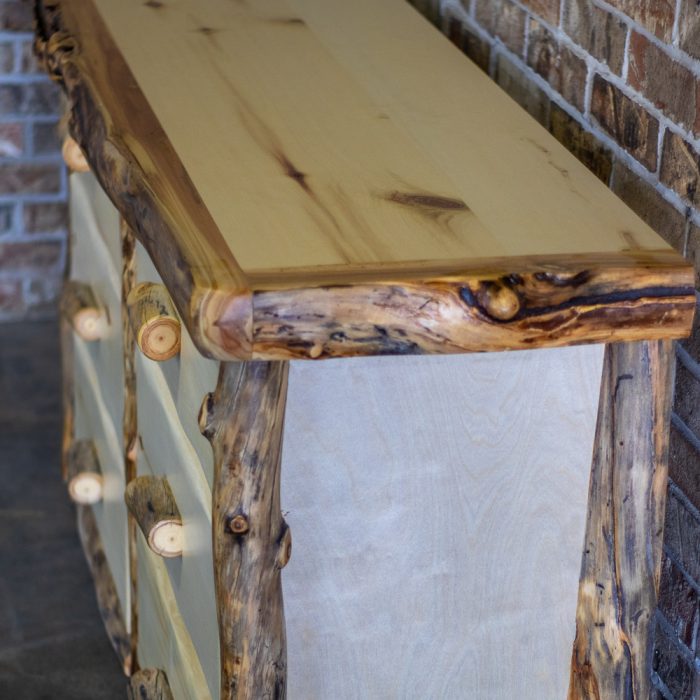 Aspen Log 6 Drawer Dresser - Image 3