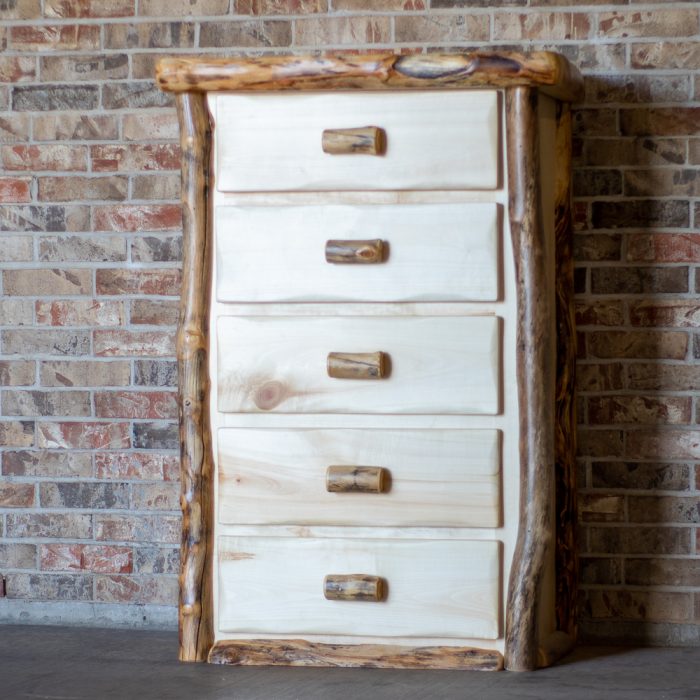 Aspen Log 5 Drawer Chest - Image 2