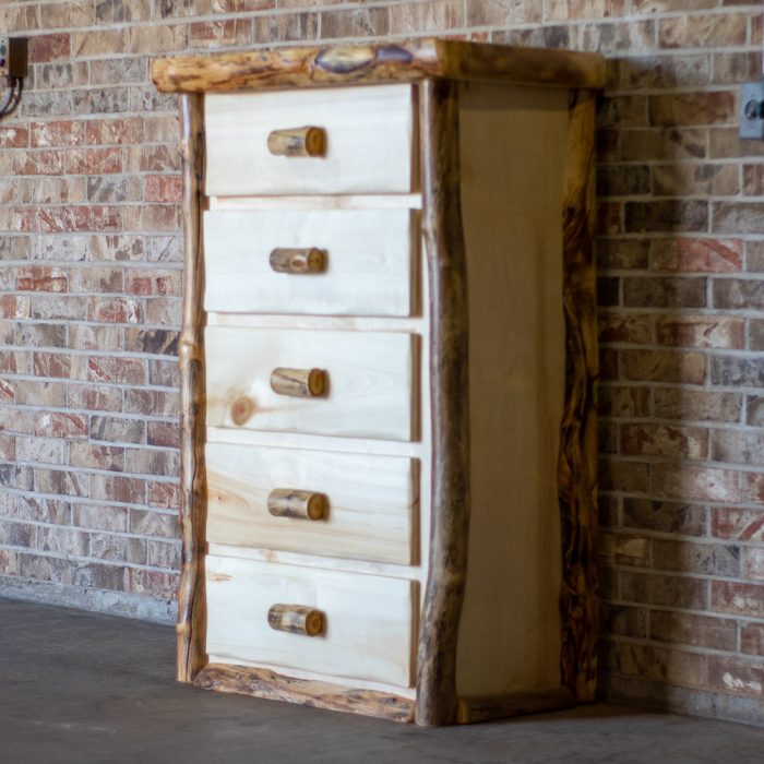 Aspen Log 5 Drawer Chest - Image 3