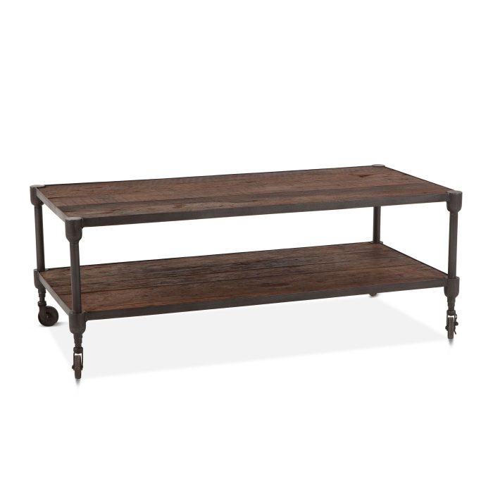 Industrial Teak 48" Coffee Table