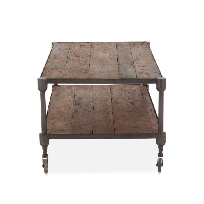 Industrial Teak 48" Coffee Table - Image 4