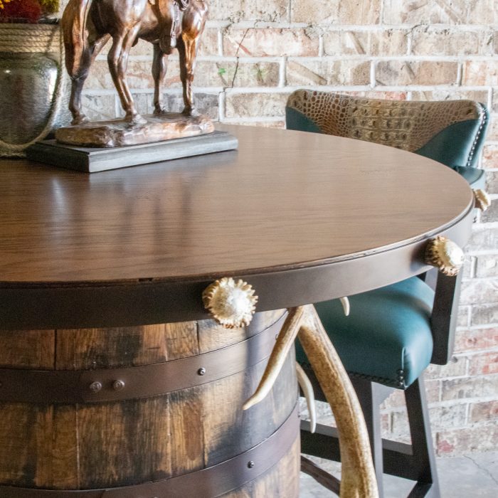Whiskey River Elk Antler Pub Table - Image 4