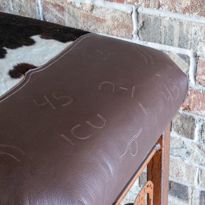 Texas Two Step Cowhide Bench - Image 4