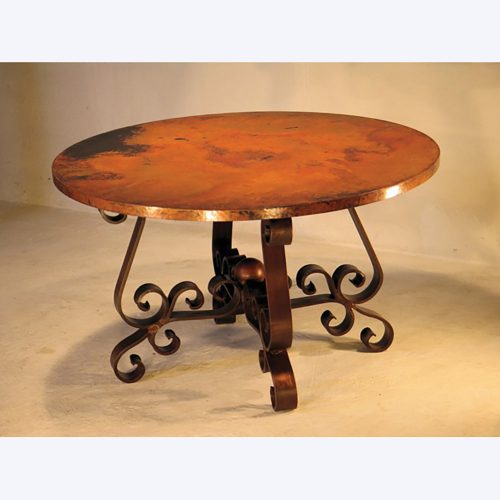 Patricia Copper Round Coffee Table