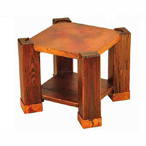 Copper Phoenix End Table