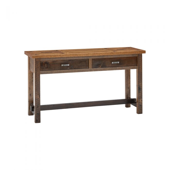 Chateau 2 Drawer Reclaimed Barnwood Sofa Table - Image 2