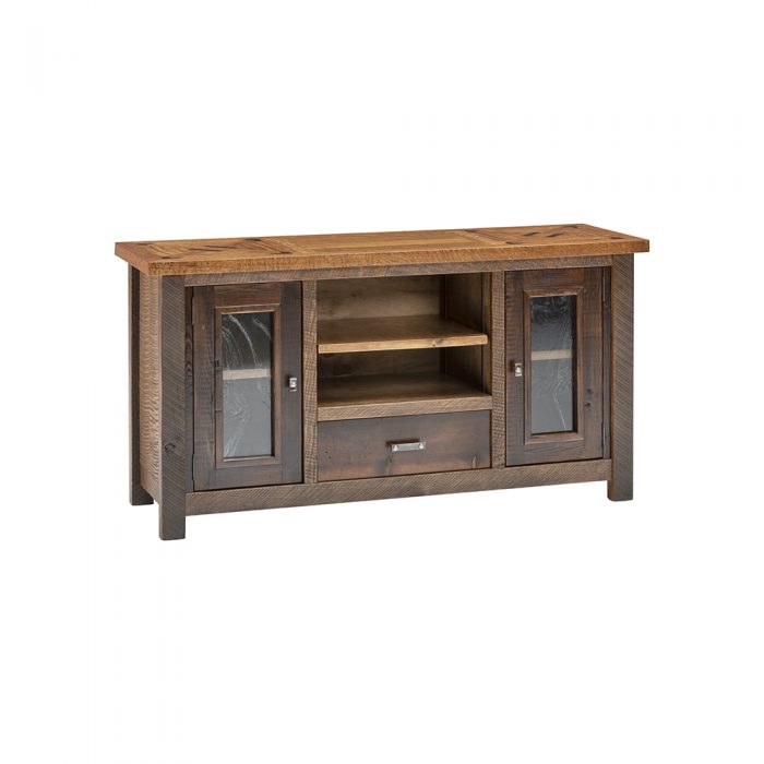 Chateau 2 Door 1 Drawer Reclaimed Barnwood TV Stand - Image 2