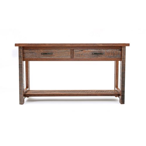 Copperhead 2 Drawer Sofa Table with Copper