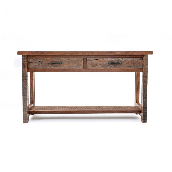 Copperhead 2 Drawer Sofa Table with Copper