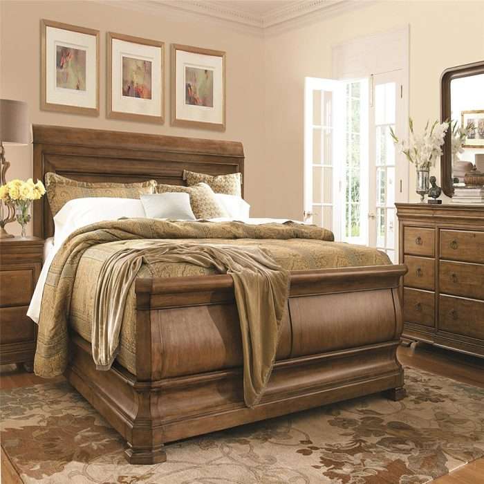 Louie P's King Sleigh Bed