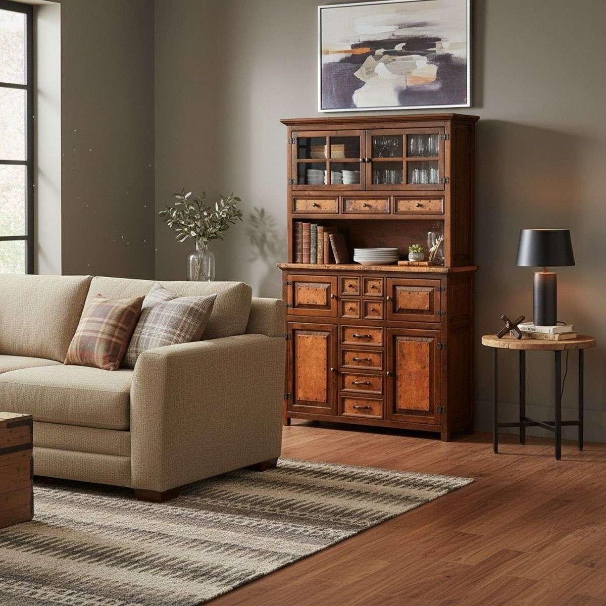 Modern rustic copper collection piece